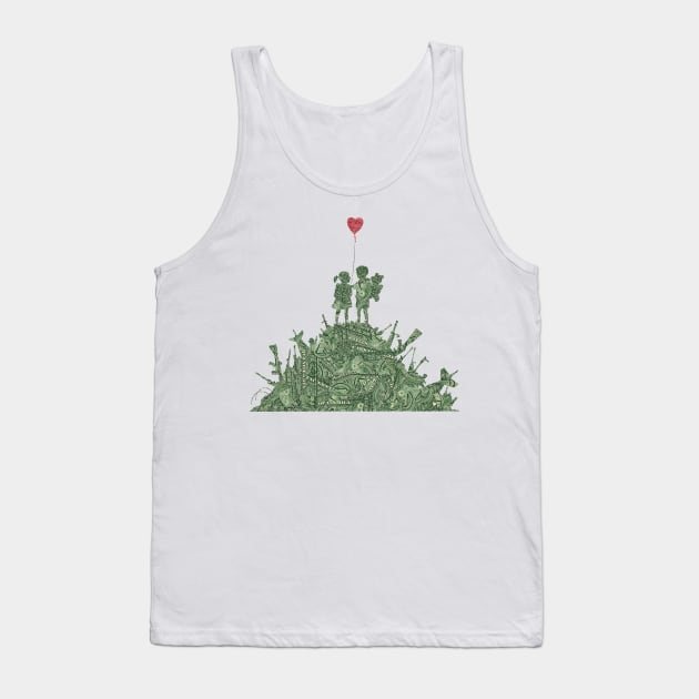 Banksy Kids On Guns Hill by US dollar Tank Top by yosuke